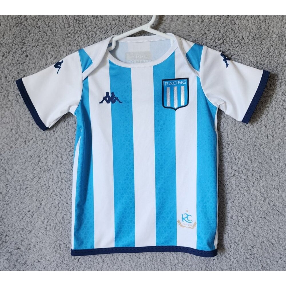 Kappa Racing Club Blue &‎ White Striped Training Shirt Baby Size 12 Months